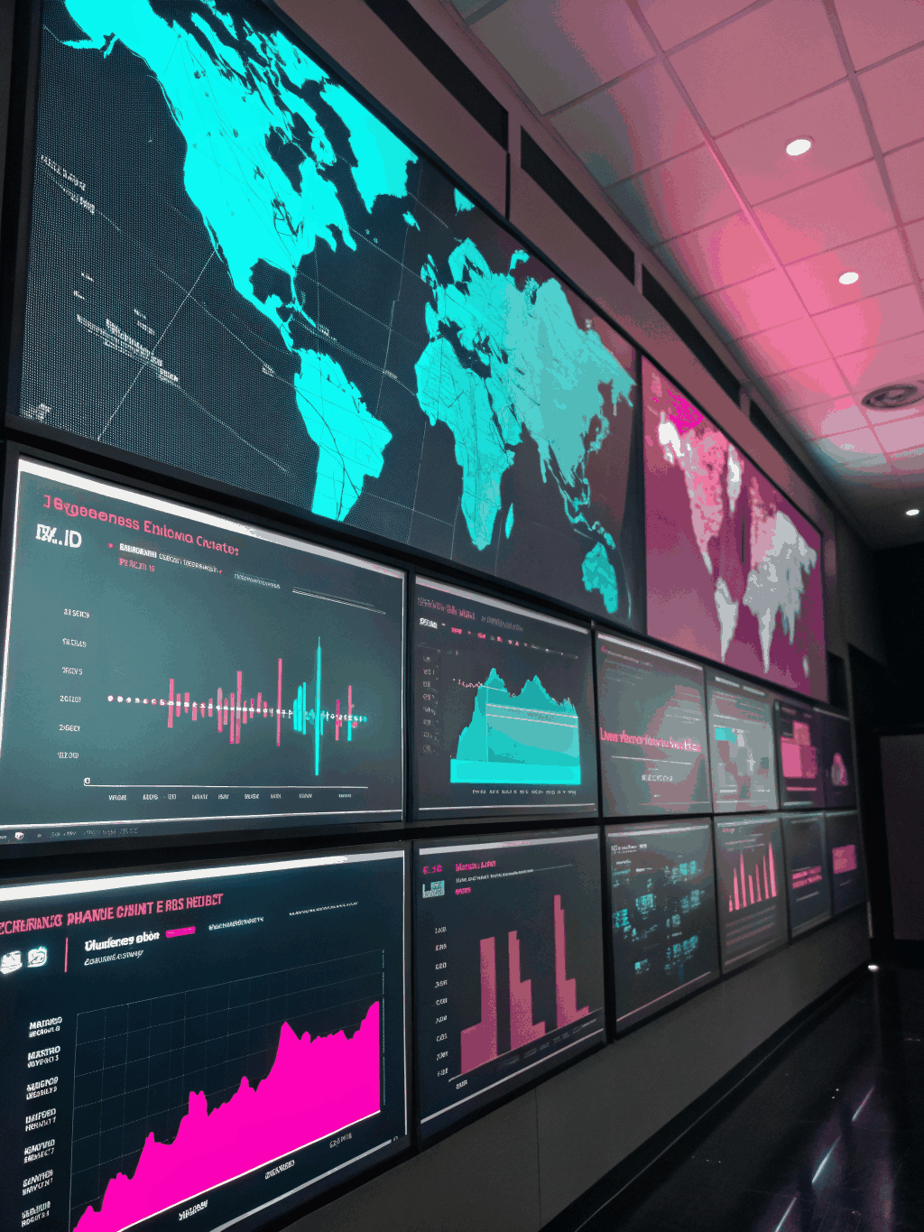 Network performance metrics visualization